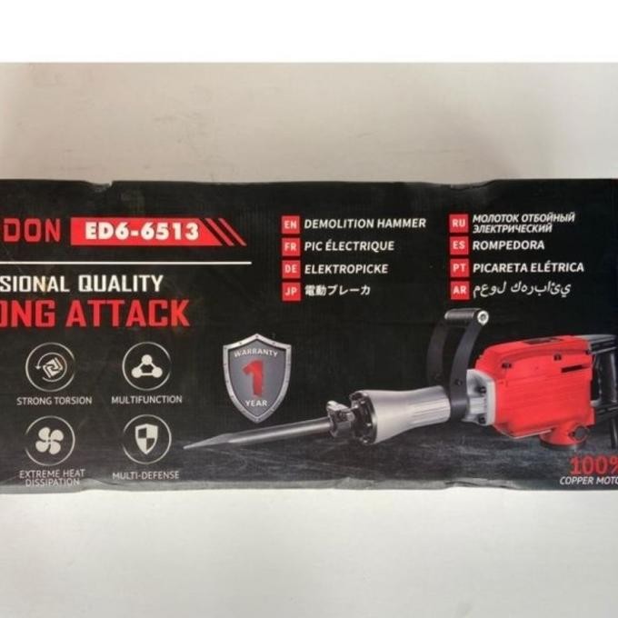 

Mesin Bobok Beton Demolition Hammer Jack Hammer Edon Ed6-6513 Original Dan Terpercaya