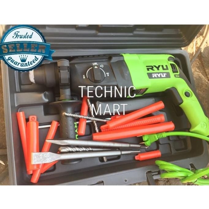 

Mesin Bor Beton Bobok Ryu Rrh 26 Sds Plus/ Rotary Hammer Ryu Rrh 26 Original Dan Terpercaya