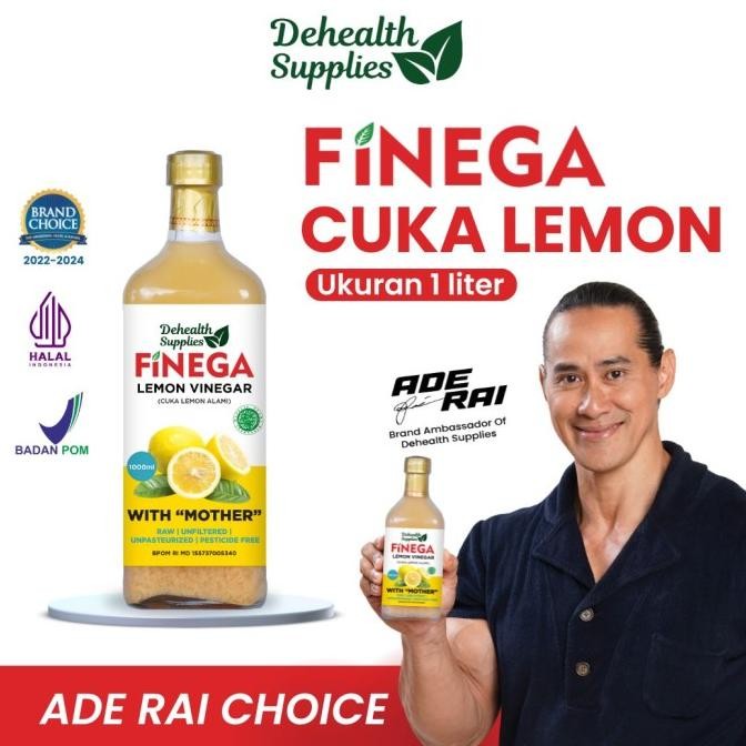 

FINEGA CUKA LEMON 1000ml Kemasan Kaca