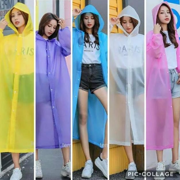 CODJAS HUJAN TEBAL DEWASA HOODIE TOPI PANJANG MOTOR SEPEDA UNISEX