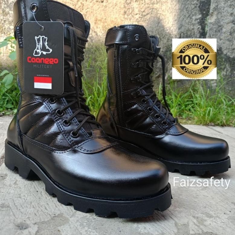 Sepatu Polisi Pdl Pdh Satpam Satpol Pp Full Kulit Asli Raider Pria Tni Polri Security Tni Au Ad Caan