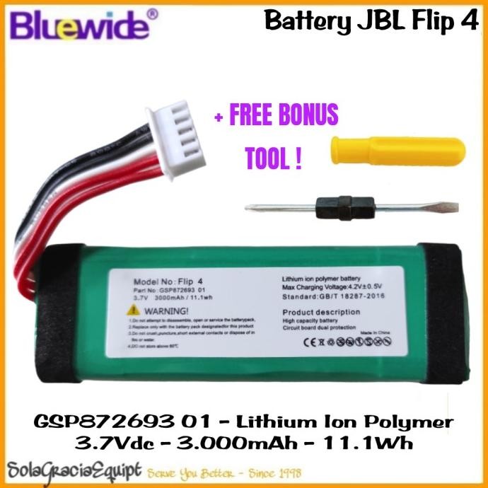 Batre / Baterai / Battery Bluetooth Speaker JBL Flip 4 - GSP872693 01