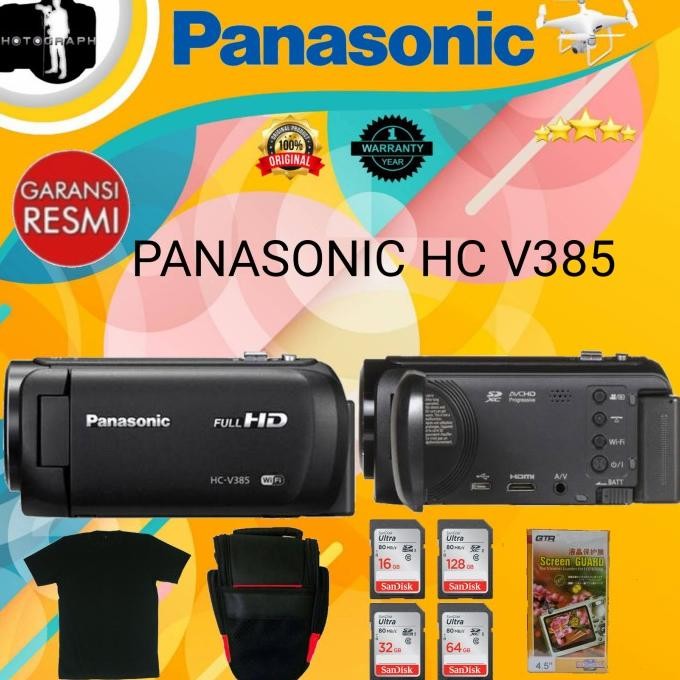 Panasonic Hc V385 / Camcorder Panasonic Hc V385 / Handycam Panasonic Original