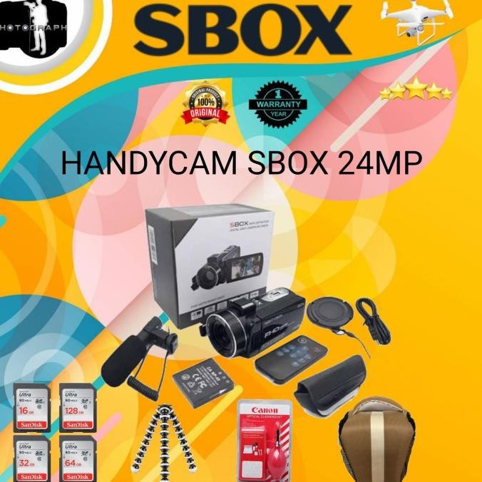 Handycam Sbox 24Mp Full Hd / Handycam Sbox / Handycam Full Hd Camera Original