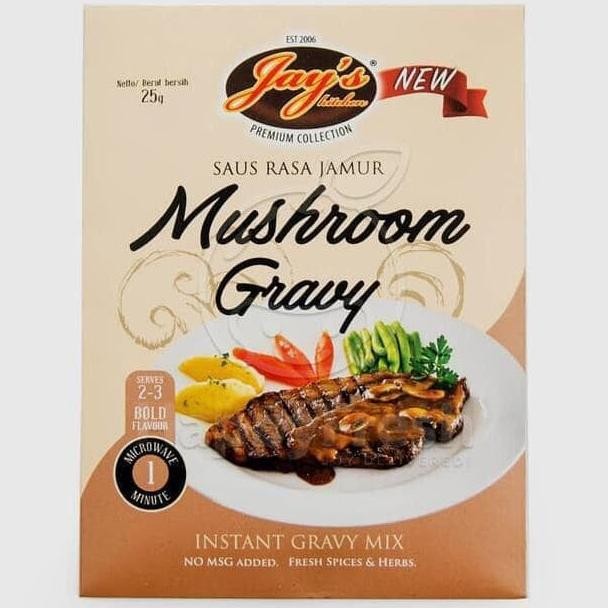 

W2Fit Jays Instant Gravy Gravy Mushroom Gravy Saus Rasa Jamur 25G