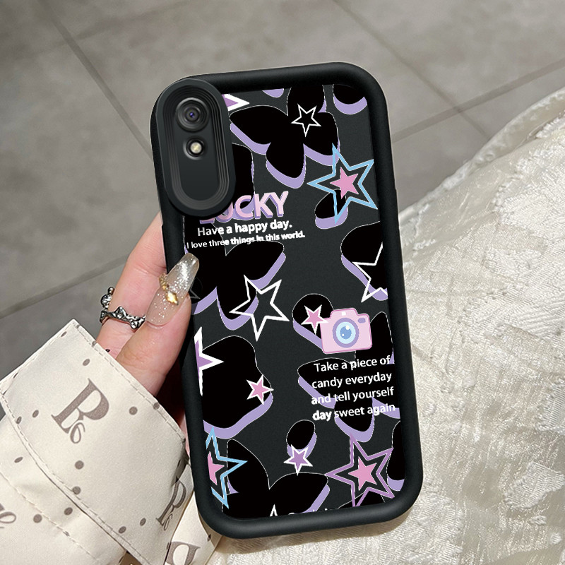 Casing Hp Xiaomi Redmi 9A Redmi 9i Redmi 9T Redmi 9 Power Case Casing Kesing HP bintang kucing hitam