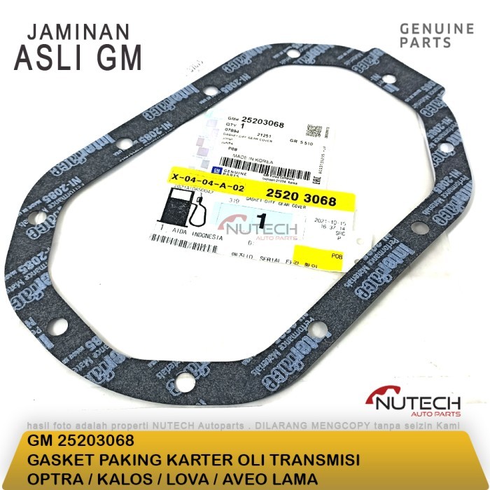 GASKET PAKING PACKING KARTER OLI TRANSMISI OPTRA KALOS LOVA AVEO GM