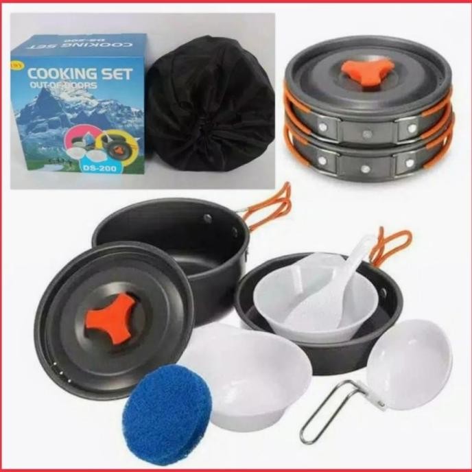 Nesting Cooking Set DS200 WH200 SY200 Panci Alat Masak Camping Outdoor