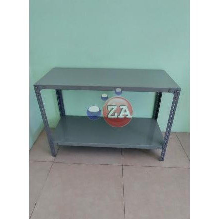 Rak besi siku 2 susun meja kompor aquarium