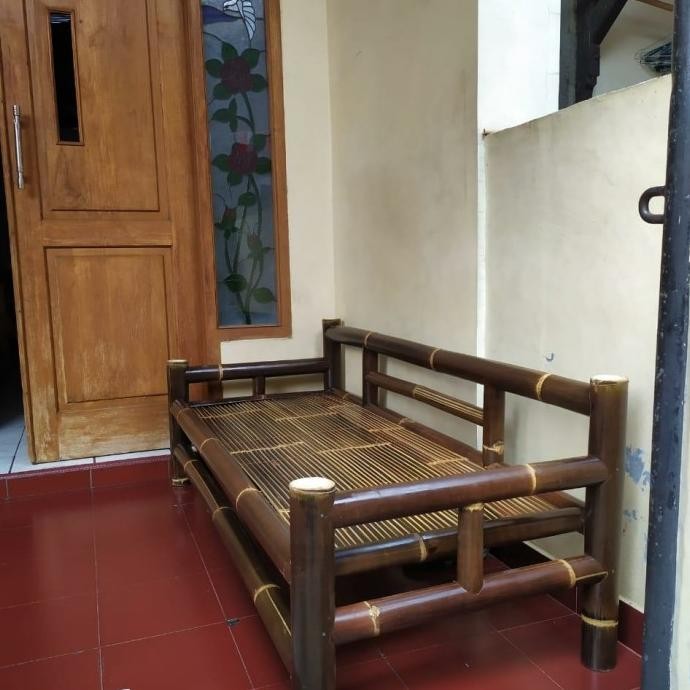 Kursi Bambu Hitam (Panjang & Lebar)