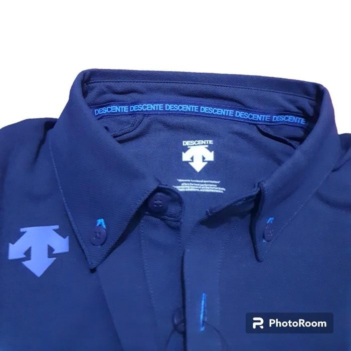 Kaos Polo Golf Descente Original Blue Navy