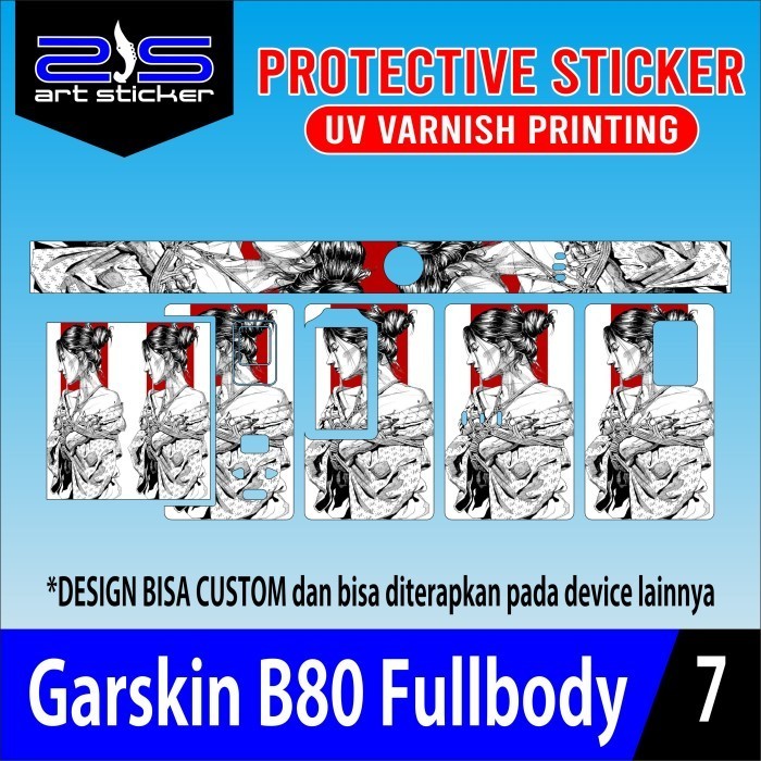 

Wrap* B80 Kuromi Uv Varnish Printing Vinil Dan Hologram Wrap Skin Stiker Garksin CUSTOM Gratis (2pcs)