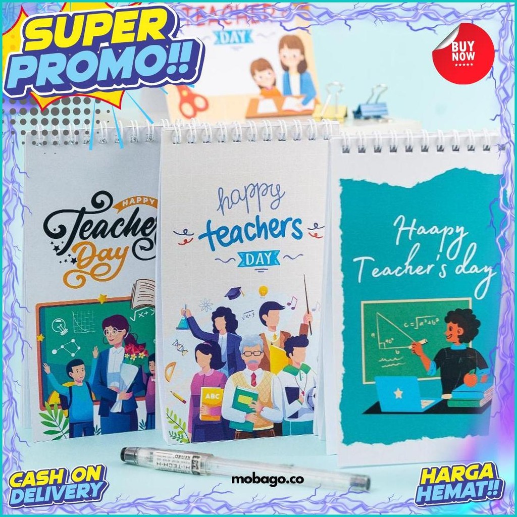 

Hadiah Souvenir Hari Guru Notes Kenaikan Kelas Notebook Notepad Diskon