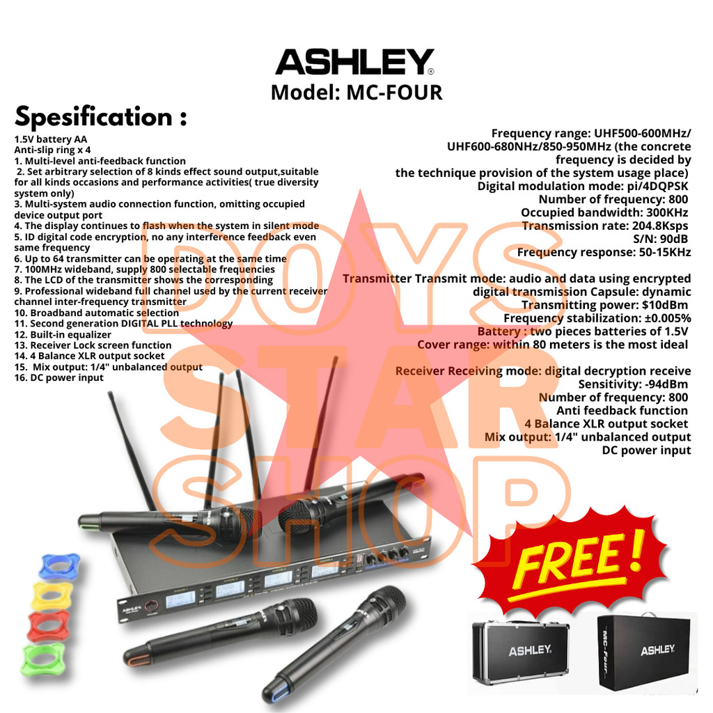 ORIGINAL ASHLEY ASHLEY MIC MC FOUR