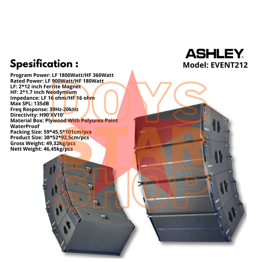 ORIGINAL LINE ARRAY ASHLEY EVENT 212