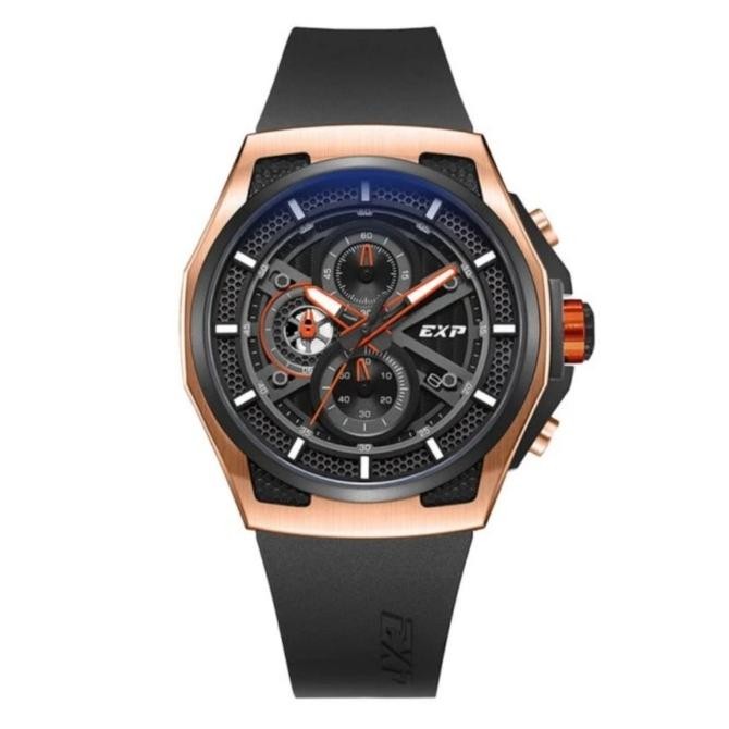 JAM TANGAN PRIA EXPEDITION E6842 E 6842 BLACK ROSEGOLD ORIGINAL