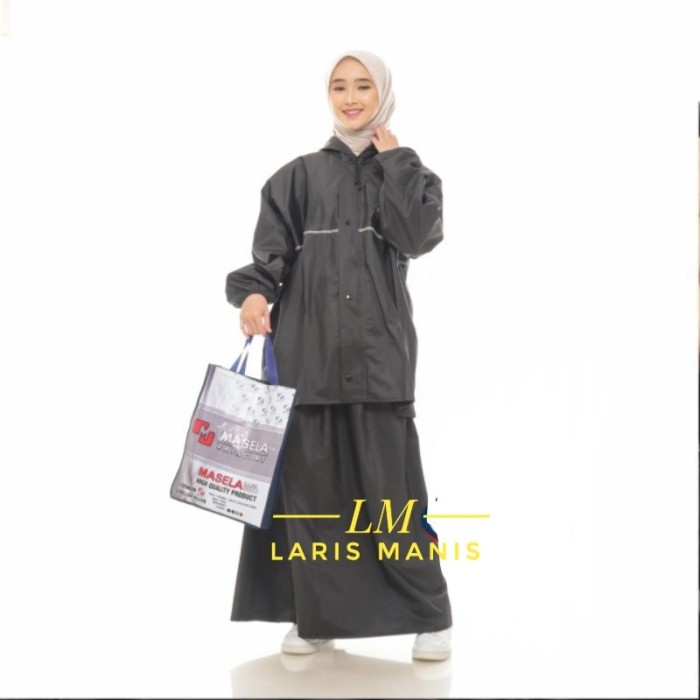 RAINCOAT JAS HUJAN TERBAIK WANITA ROK BY MASELA