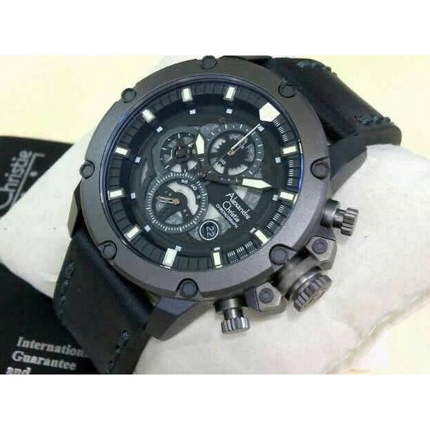 JAM TANGAN ALEXANDRE CHRISTIE AC6416 / AC 6416 MAN DARK GREY ORIGINAL