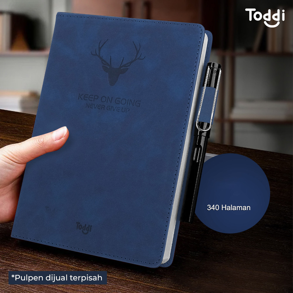 

Toddi Buku Jurnal Hardcover Notebook Diary 80GSM 340 Halaman Grid - CW-5025