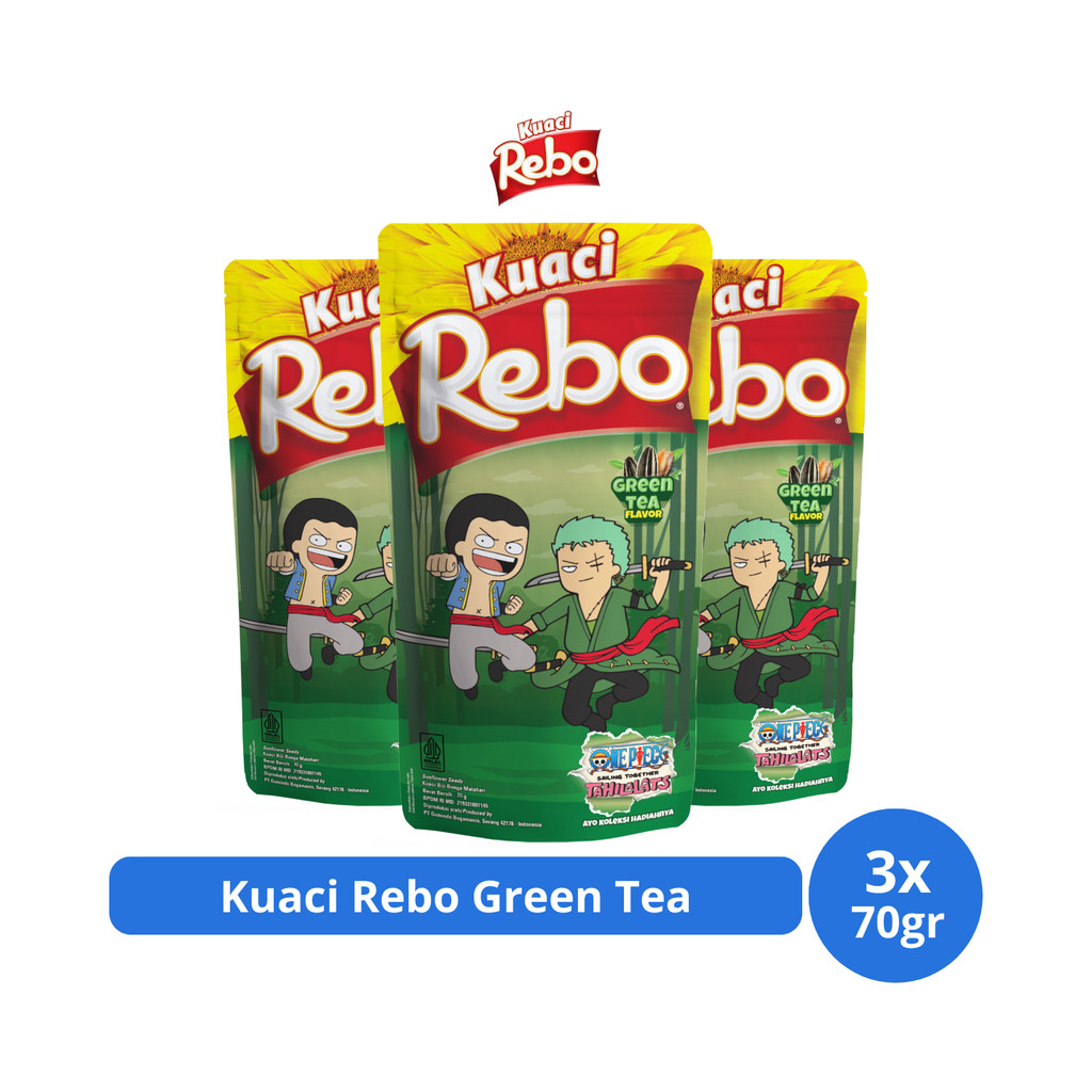 

Kuaci Rebo Green Tea 70gr x 3 pcs