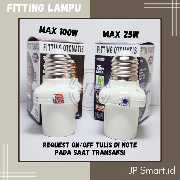 TERMURAH - Fitting Lampu Otomatis timer fitting sensor lampu