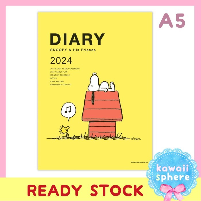 

Snoopy Planner 2024 A5 Hallmark Peanuts Monthly Planner Diary 2024