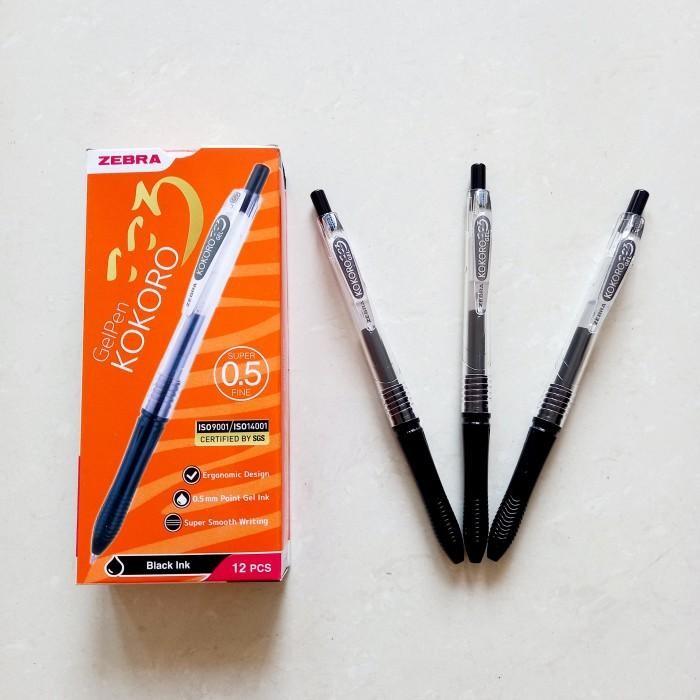 

Pen/ Pulpen/ Pena Zebra Kokoro/ 0.5Mm/ 1 Pack Isi 12 Pcs