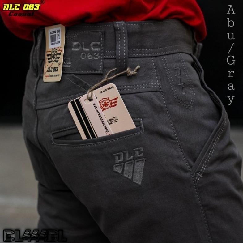 Celana Bahan Pria Celana Kantor Celana Formal 100% Cardinal Kanvas Minyak Katun Standar Reguler Polo