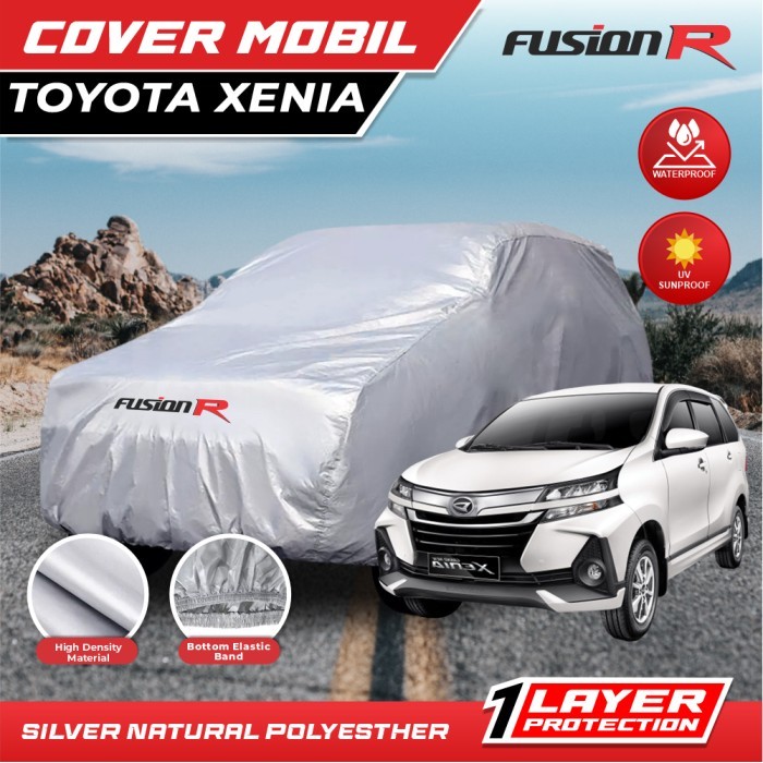 Cover Mobil / Sarung Mobil XENIA merek FUSION R / Cover Mobil Putih
