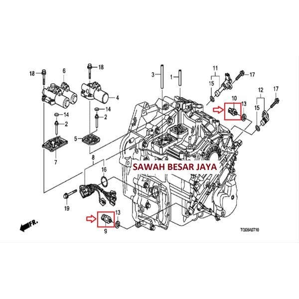 Switch Sensor Pressure Tekanan Oli Matic Brio Freed Jazz RS GE8 City