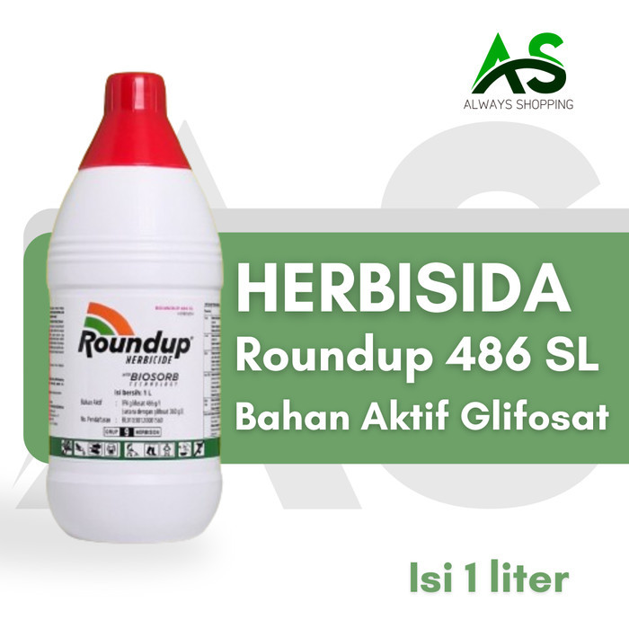 Terlaris Roundup 486 SL Obat Pembasmi Rumput Liar Sangat Ampuh 1 Liter SALE