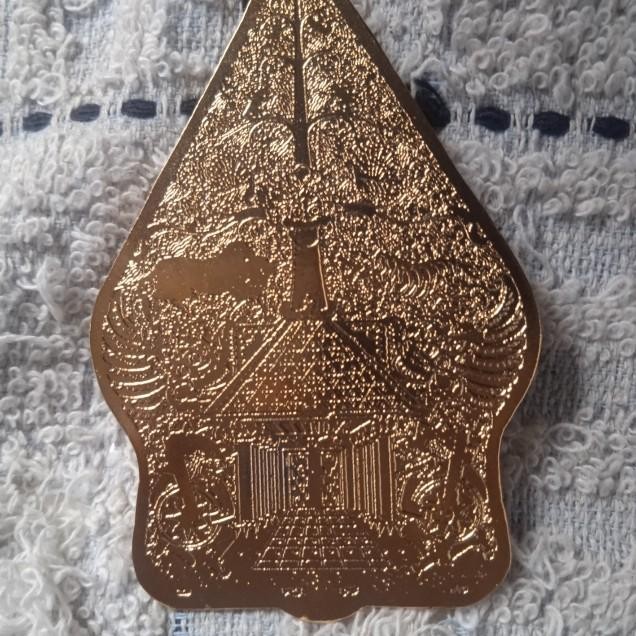 Pin Bros Gunungan Sepuh Emas, 7Cm Gunungan Wayang