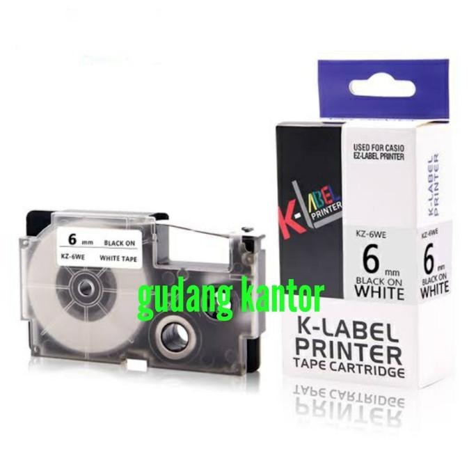

TERSEDIA K LABEL PRINTER 6MM - USE COMPATIBLE CASIO EZ LABEL TAPE 6 MM