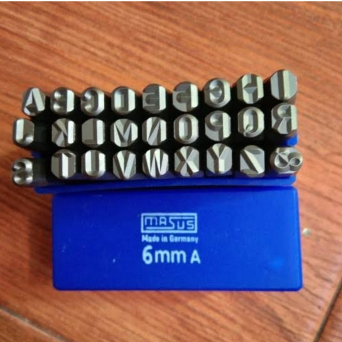 

MASUS Germany Huruf dan Angka Ketok 6 mm Stamp Punch Letter Set (bjt)
