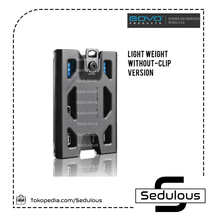 

GoVo Badge ID Card Holder/Wallet Tactical ID card Light Weight No Clip