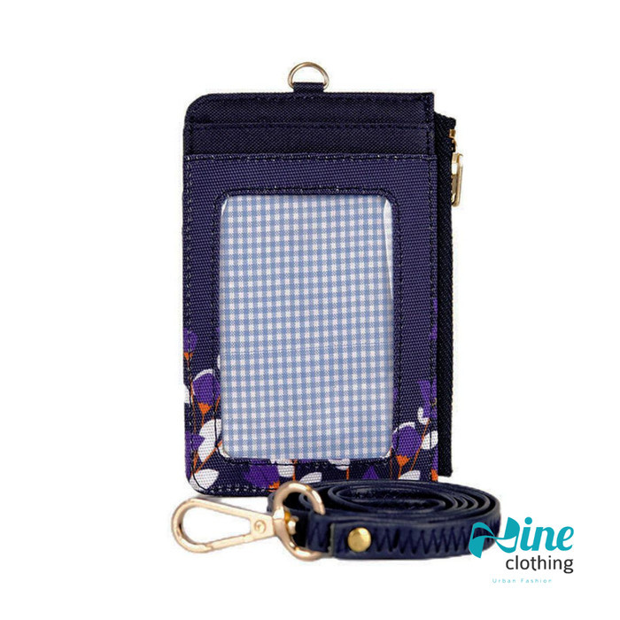 

KARA RISE BELL - ID Card Holder Wallts Dompet Kartu Lanyard Purple