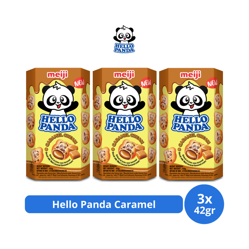 

Hello Panda Caramel 42gr x 3 pcs