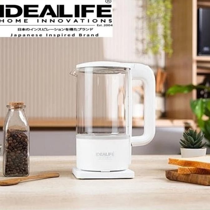 

TERSEDIA TEKO LISTRIK IDEALIFE IL113S GLASS ORI - KETTLE KACA 1 LITER IL-113S