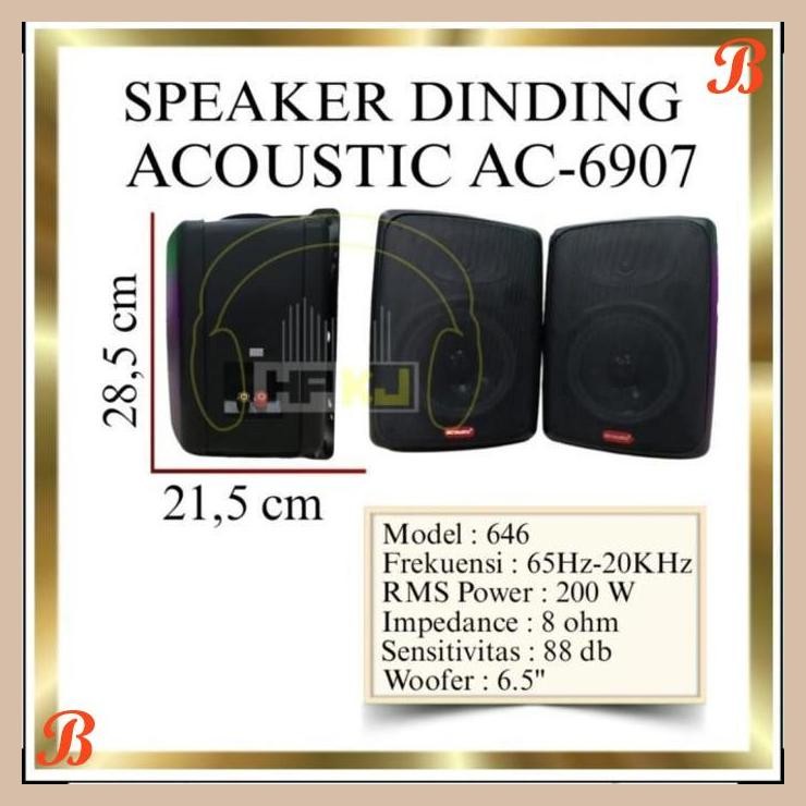 | HKJ | SPEAKER DINDING ACOUSTIC AC-6907 SPEAKER COULUM ACOUSTIC