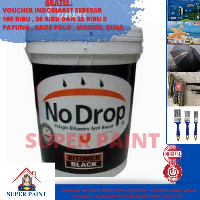 NO DROP Pail Cat Anti Bocor Bitumen Black 20 KG 20KG NoDrop BITUMEN