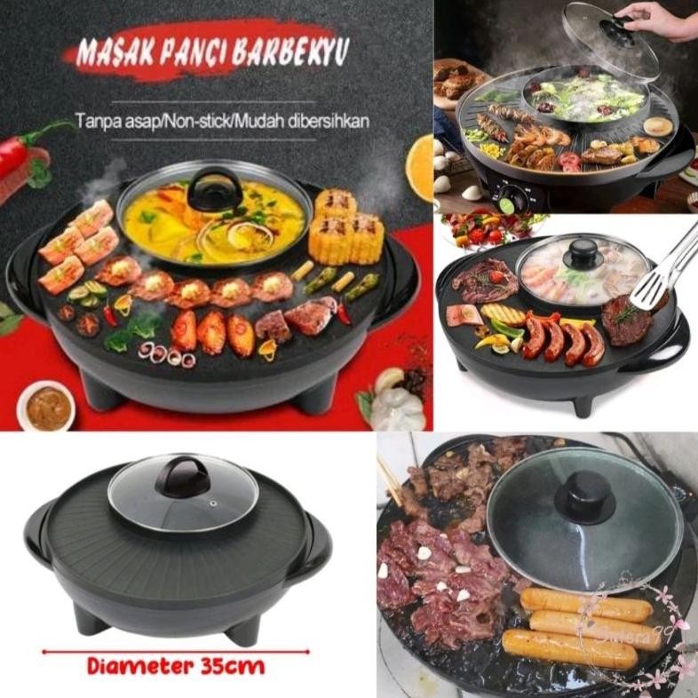 Panggangan BBQ elektrik / Bbq shuki electric / panggangan listrik BBQ shabu Hotpot