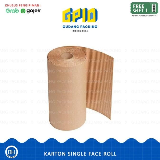 

BEBAS ONGKIR - (GOSEND/GRAB) Karton Lembar / Single Face Tinggi (25-160 cm) x 40 m