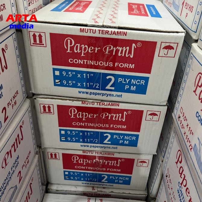 

NEW Continuous Form Paper Prins 9.5"x11"/2 - 2 ply