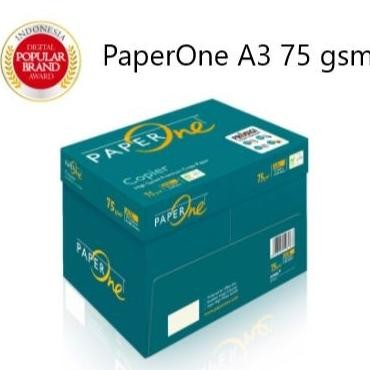 

BEBAS ONGKIR - [Grab/Gojek] Termurah! Kertas Copy HVS A3 70 / 80 g PaperOne / Box Dus