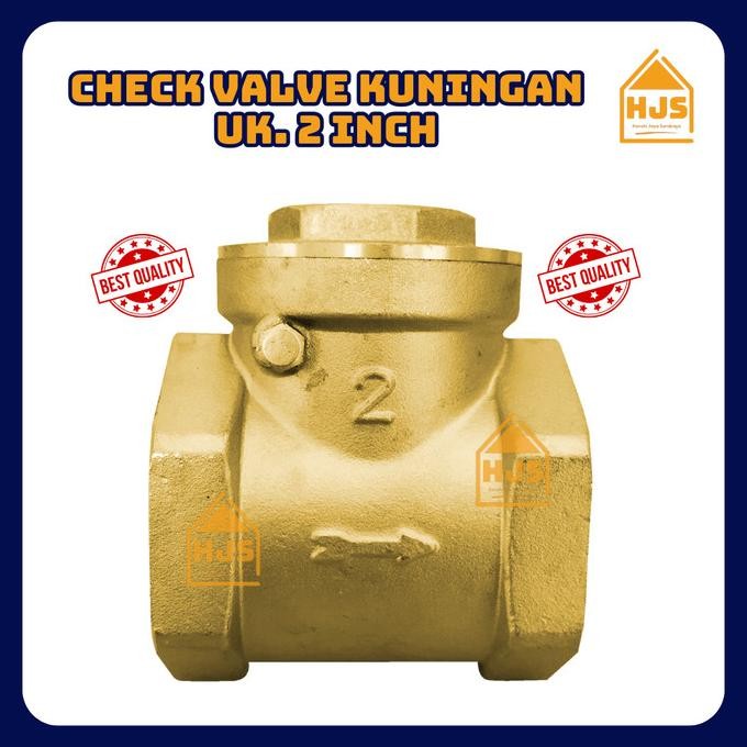 [HJS] Check Valve Kuningan 2 Inch / Klep Tabok 2" Kuningan