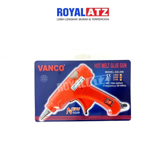 

Alat Lem Tembak / Glue Gun Vanco Tipe GG-200 20 Watt