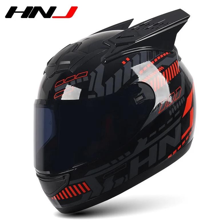 2 gifts hnj full face motorcycle helmet women moto helmet moto helmet personality motor  motocross  