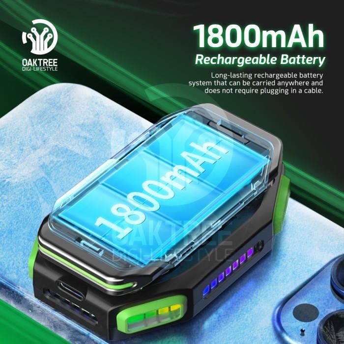 Oaktree Funcooler X111 Fan Cooler Radiator Pendingin Hp Tablet Rechargeable Battery