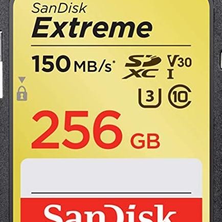 TERLARIS - MEMORY SANDISK EXTREME SDCARD 256GB Speed 150 mb/s ORIGINAL