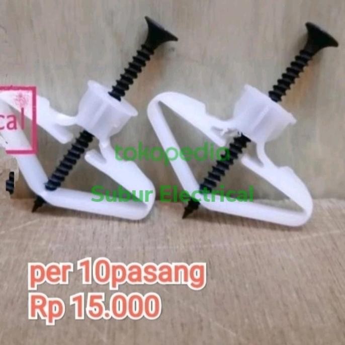 fisher gypsum + skrup gypsum pengencang baut nylon fiser gipsum piser